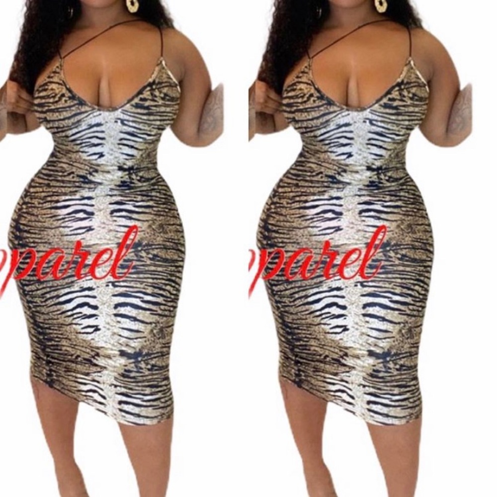 Sexy Tiger Print Dress